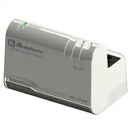 Koblenz - 3-Outlet 2-USB Port 1100J Desktop Surge Protector Charging Station, Retractable Base, 3 ft Cord DPS-1100 USB - White