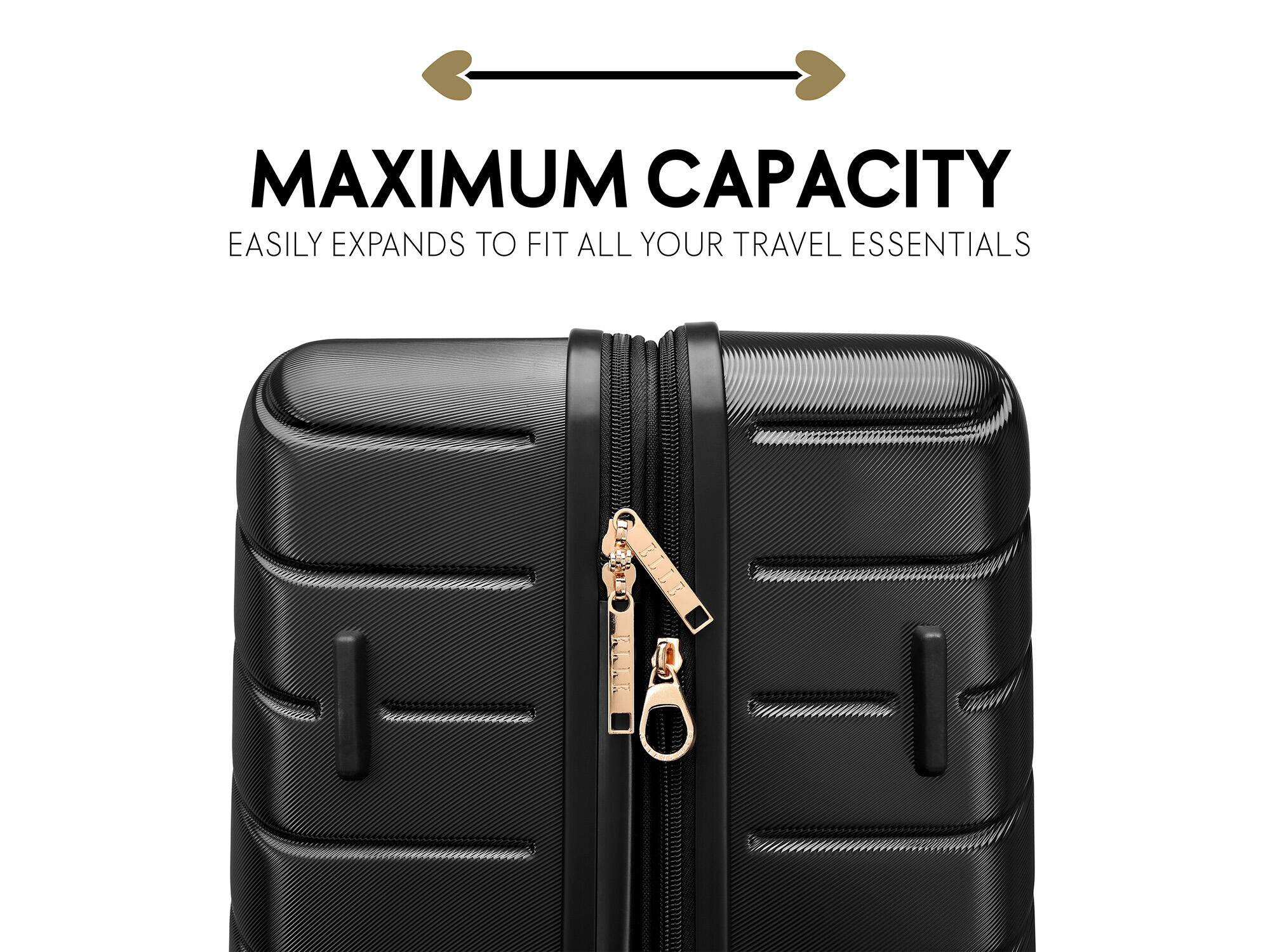 MAXIMUM CAPACITY
EASILY EXPANDS TO FIT ALL YOUR TRAVEL ESSENTIALS