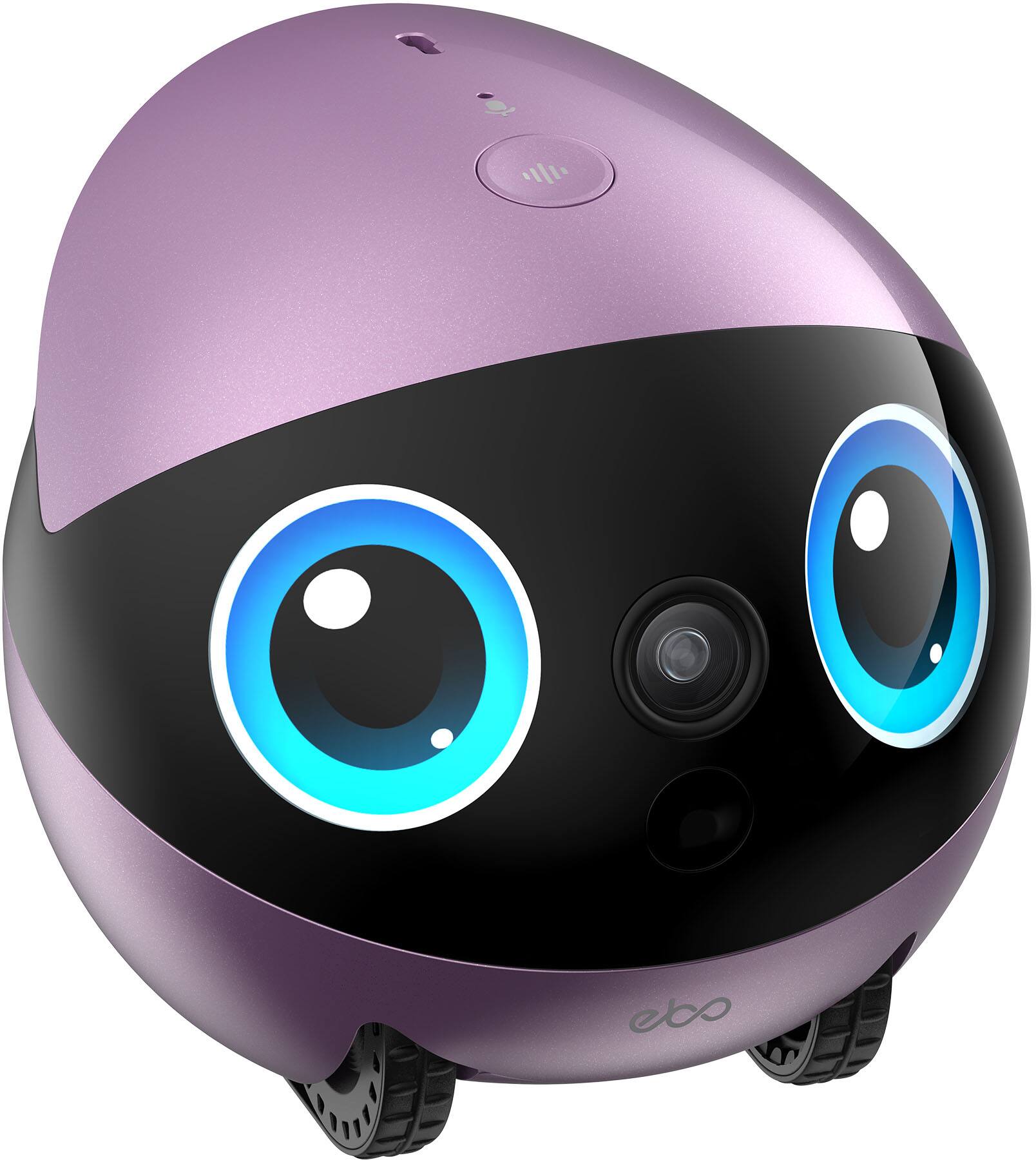 Alt View 19. Enabot - EBO Air 2 Plus FamilyBot with 3K Res, AI Assistant, 2-Way Video, Smart Patrol, 32-GB SD Card, Charging Dock, AC Adapter - Nebula Purple.