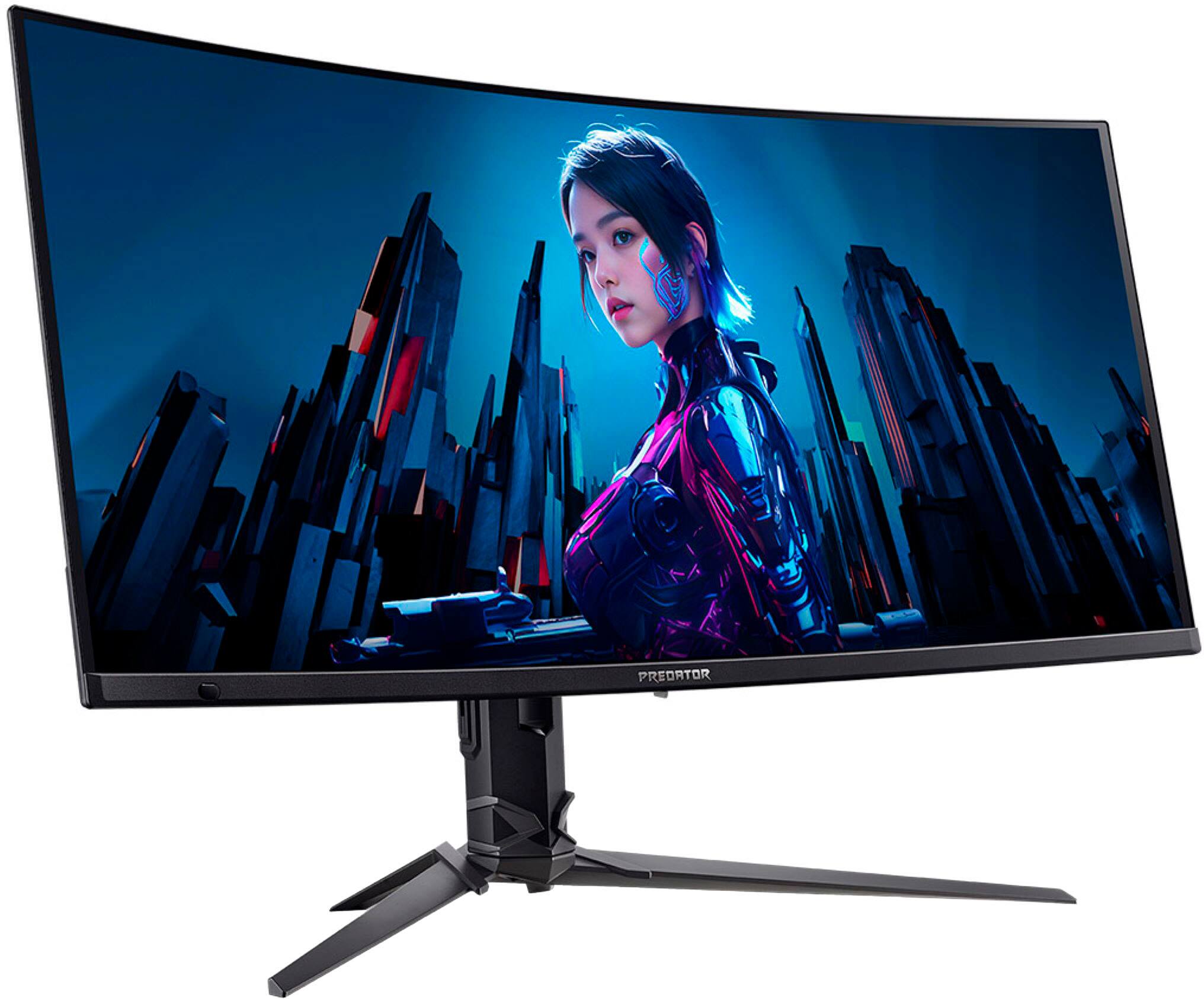 Alt View 11. Acer - Predator Gaming 34" Curved QHD QD-OLED 240Hz 0.01ms FreeSync Premium Gaming Monitor (DisplayPort, HDMI) - Black.