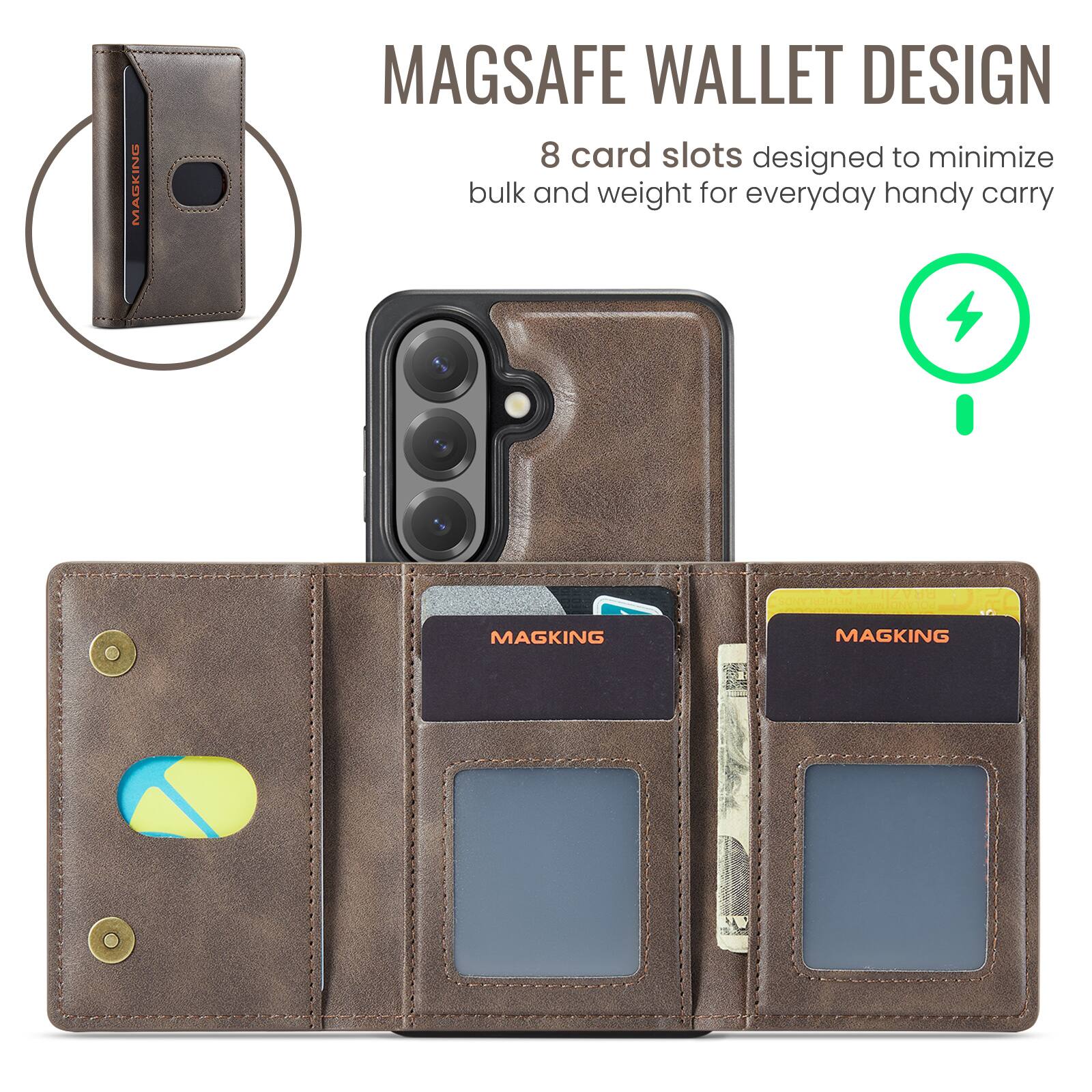 MAGSAFE WALLET DESIGN  
8 card slots designed to minimize bulk and weight for everyday handy carry
