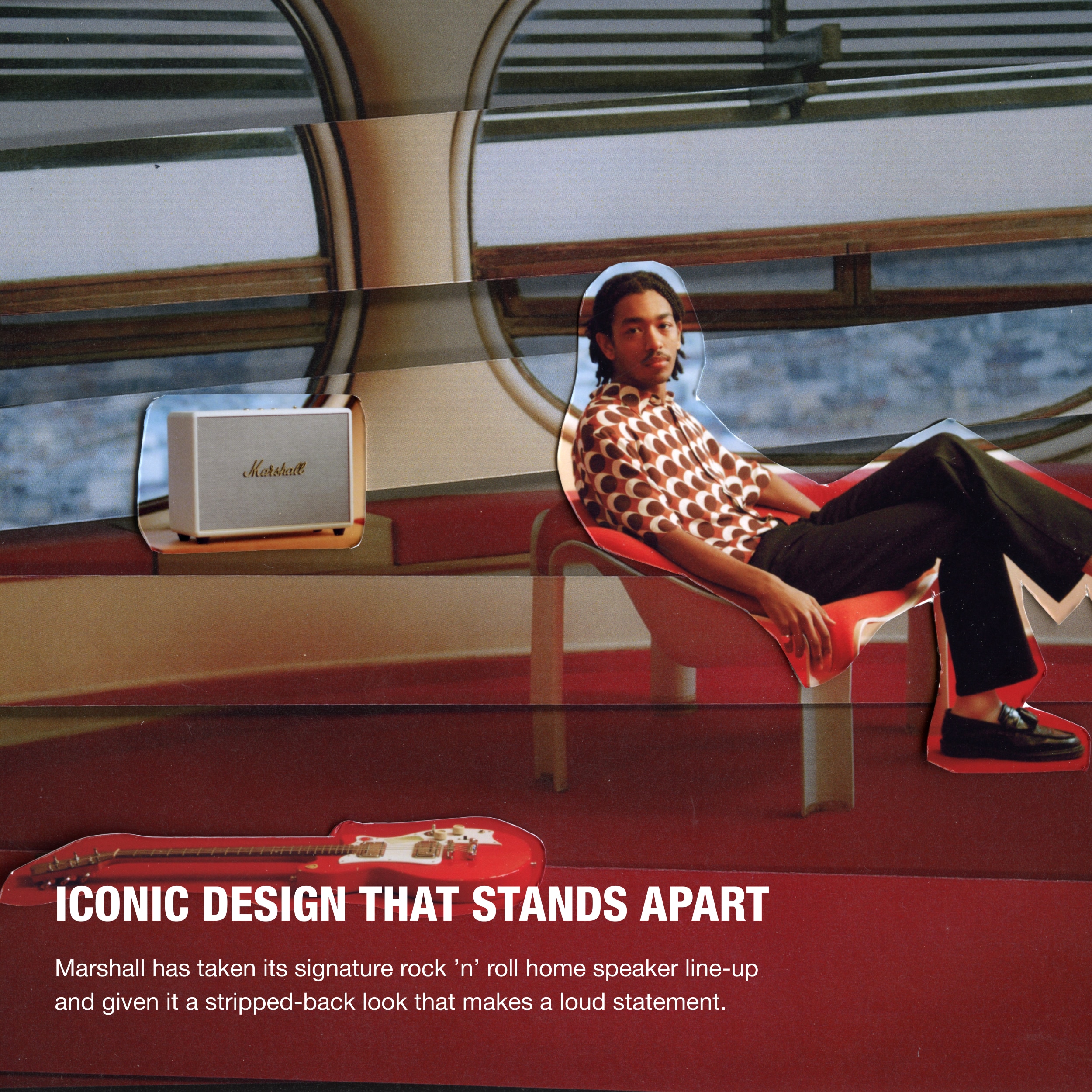 Iconic Design That Stands Apart Marshall has taken its signature rock 'n' roll home speaker line-up and given it a stripped-back look that makes a loud statement.