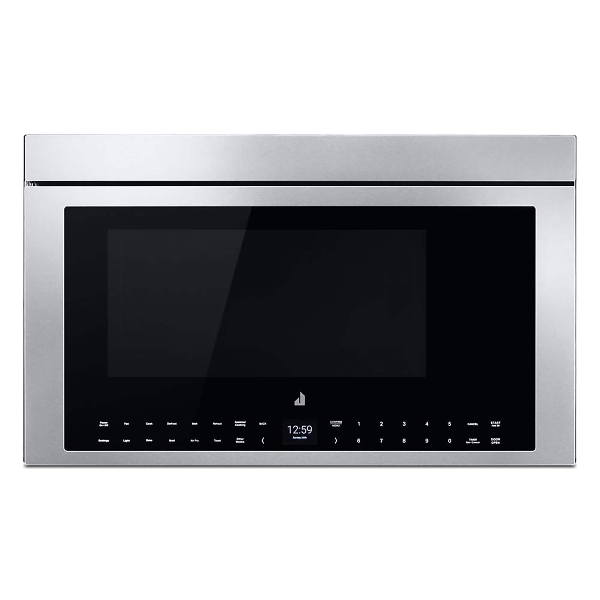 Front. JennAir - 1.1 Cu. Ft. Over-the-Range Microwave with Air Fry Mode - Stainless Steel.