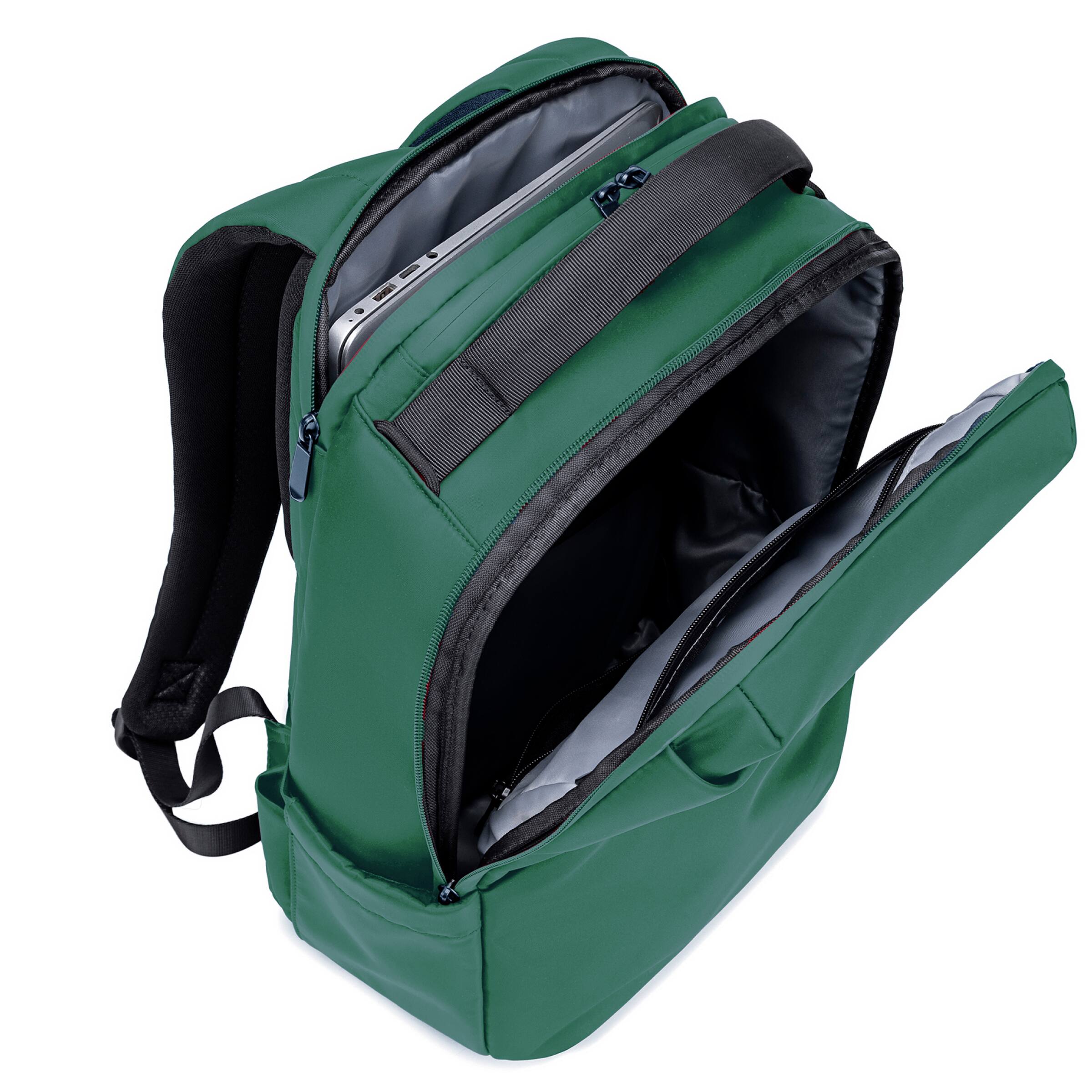 Alt View 6. Lux & Nyx - Lux & Nyx - Origami 16" Laptop Backpack - Forest Green - Forest Green.