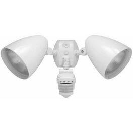 Hivvago - Outdoor Security 2-Light LED Floodlight with 360 Degree Motion Sensor - White