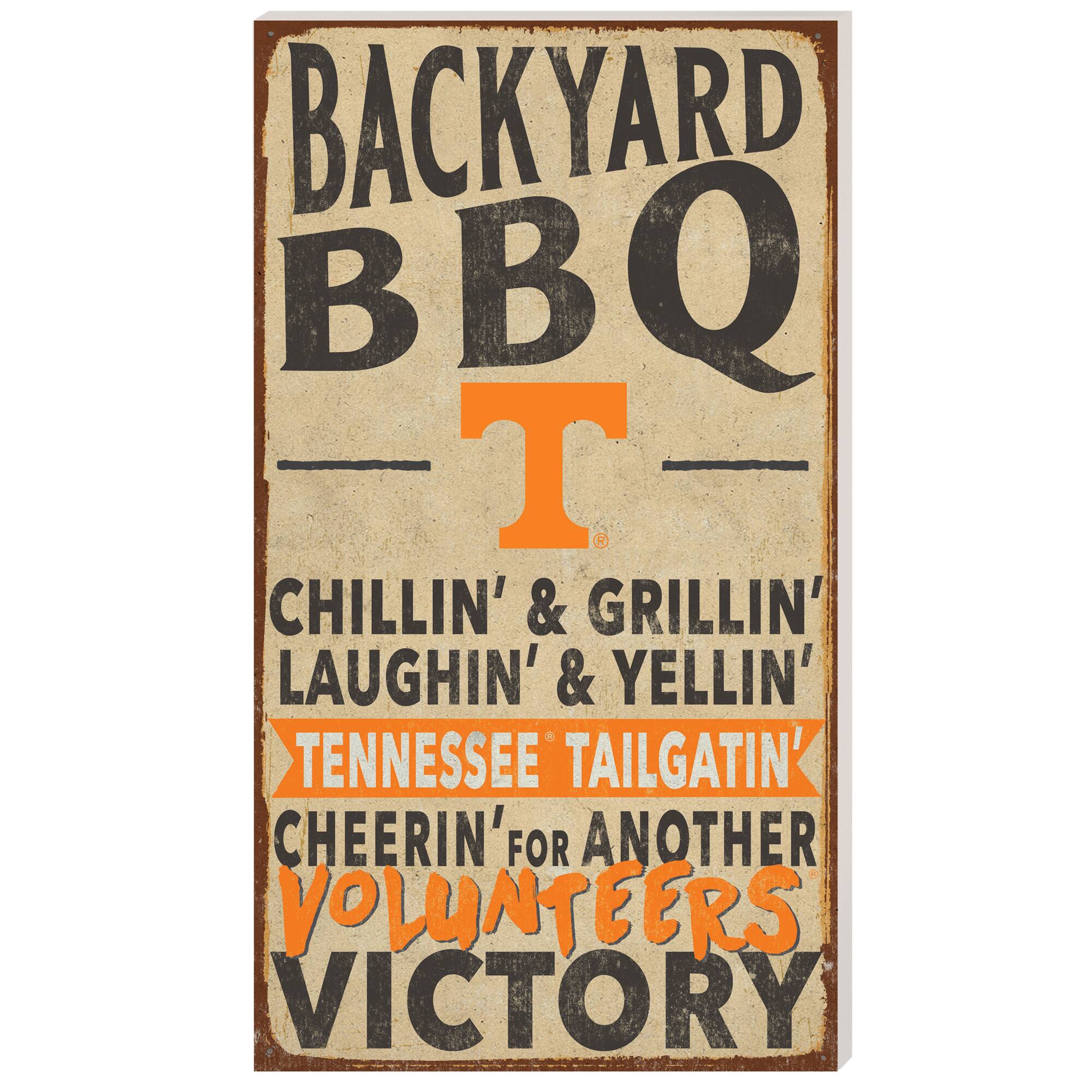 Tennessee Volunteers 11'' x 20'' Indoor/Outdoor BBQ Sign