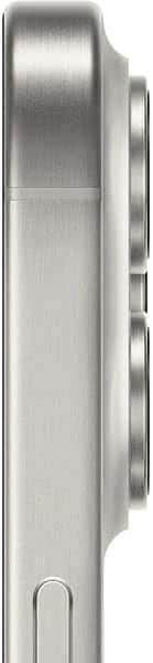 Left. Apple - iPhone 15 Pro 5G 256GB - (Unlocked) - Natural Titanium - Natural Titanium.