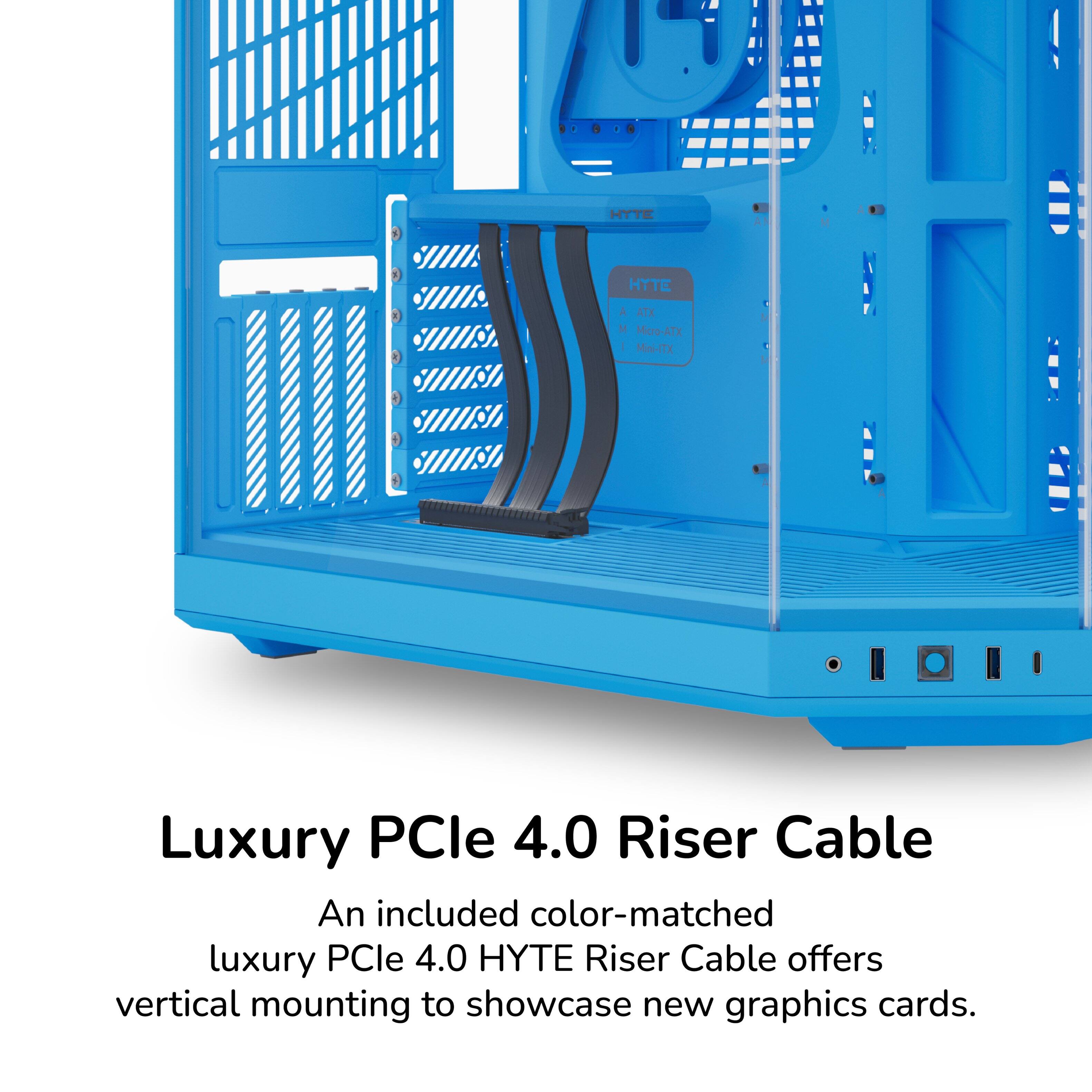 極上品！Core-i5/HDD750G/オフィス/HDMI/特典/スカイブルー HYTE Y70 Mid Tower ATX Gaming PC Desktop Case with Riser Cable