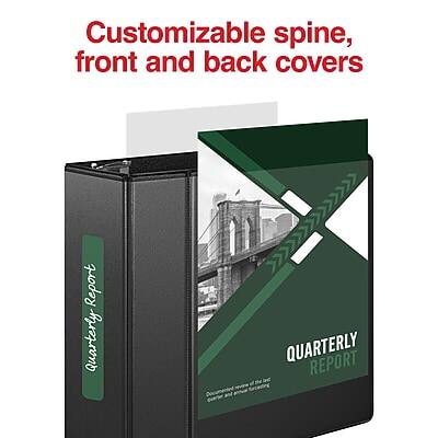 Customizable spine, front and back covers

Quarterly Report

QUARTERLY REPORT

Designed for the needs of your business
