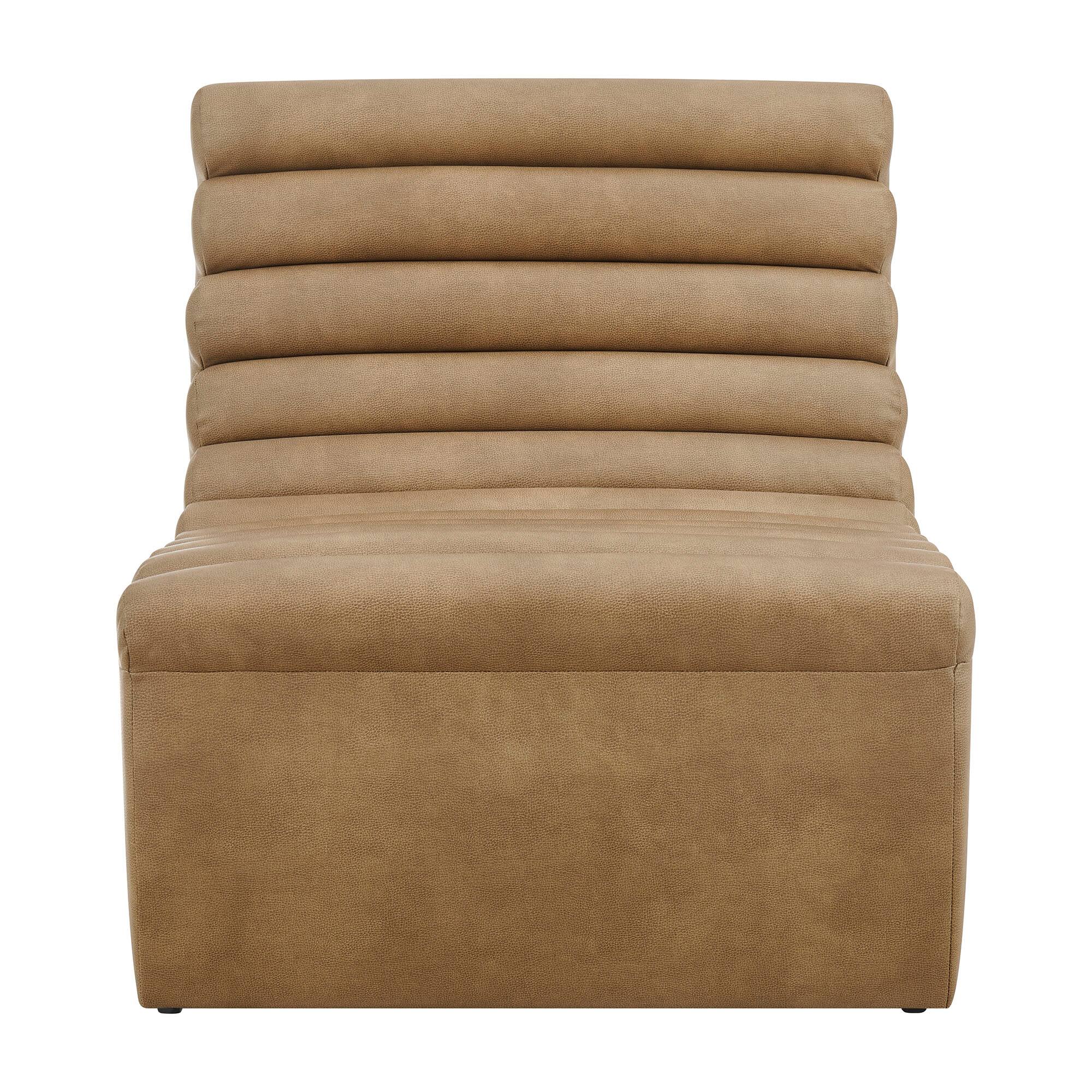 Alt View 4. Modway - Corbin Vegan Leather Armless Accent Chair by Modway - Toast.