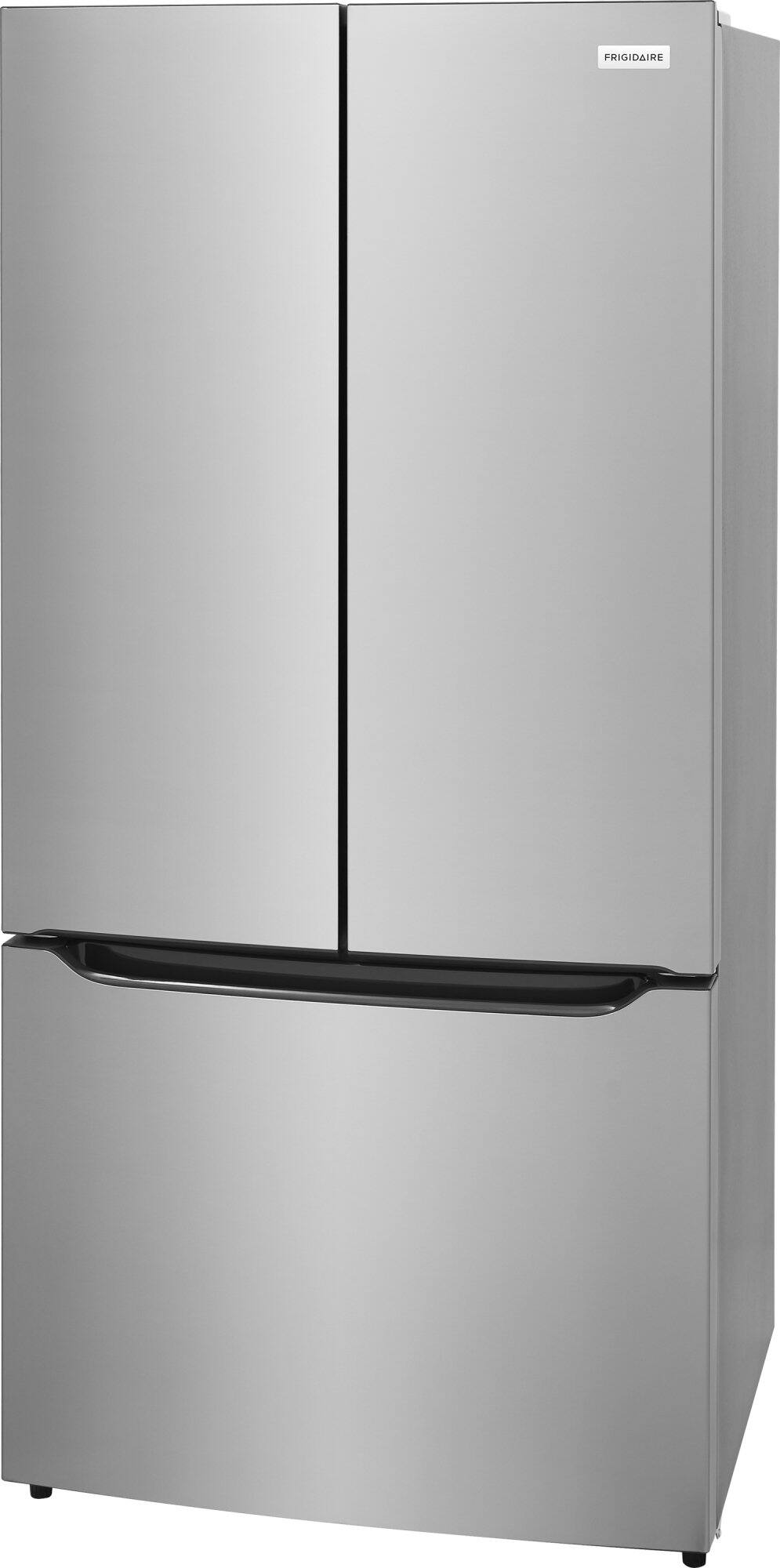 Angle. Frigidaire - 20 Cu. Ft. Counter-Depth French Door Refrigerator with Internal Water Dispenser - Fingerprint-Resistant Stainless Steel Look.