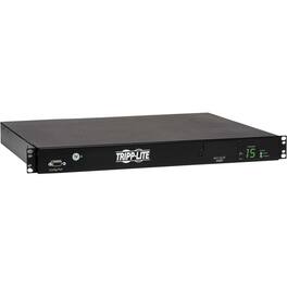 Tripp Lite - by Eaton PDU 2.4kW Single-Phase Local Metered Automatic Transfer Switch PDU Two 200-240V C14 Inlets 10 C13 - Black