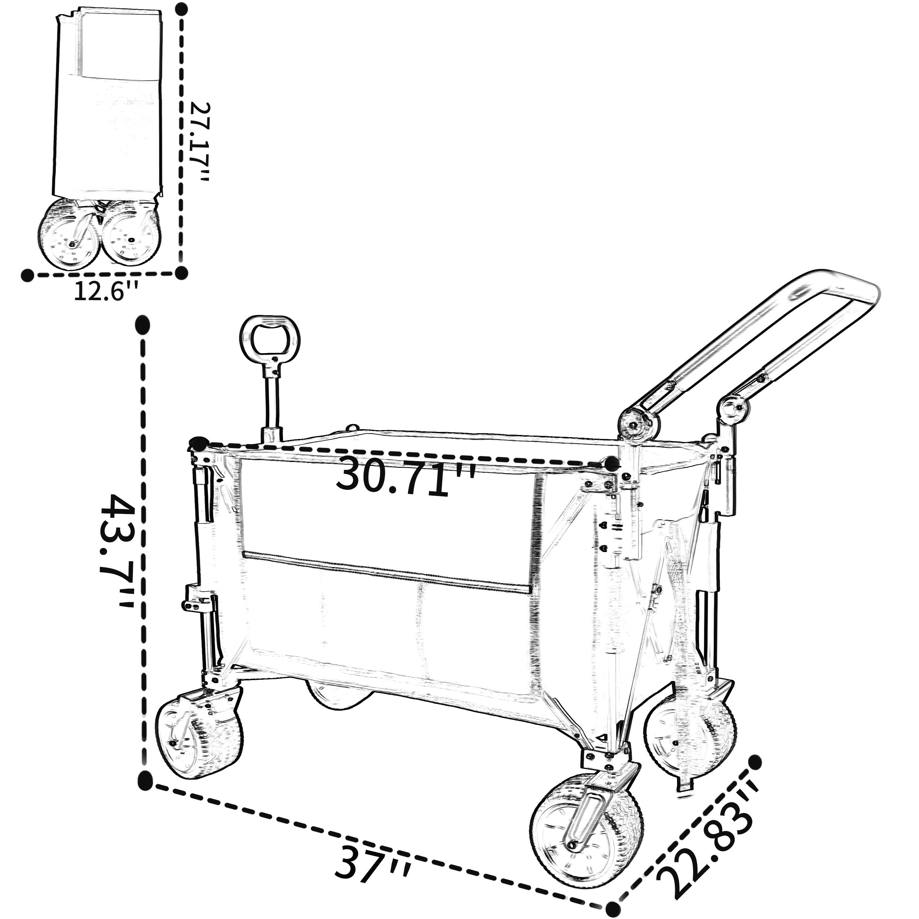 27.17"  
12.6"  
43.7"  
30.71"  
37"  
22.83"  
83"  
22"