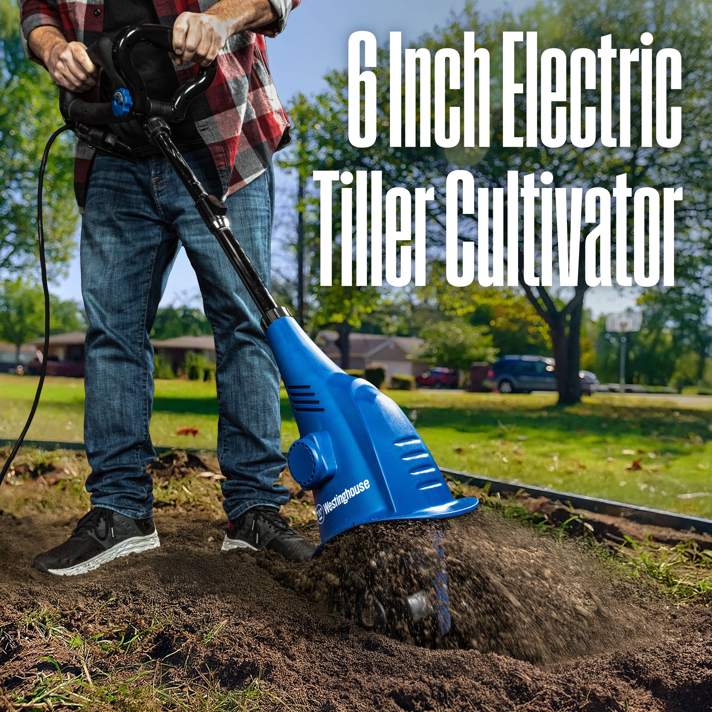 6 Inch Electric Tiller Cultivator | Westinghouse