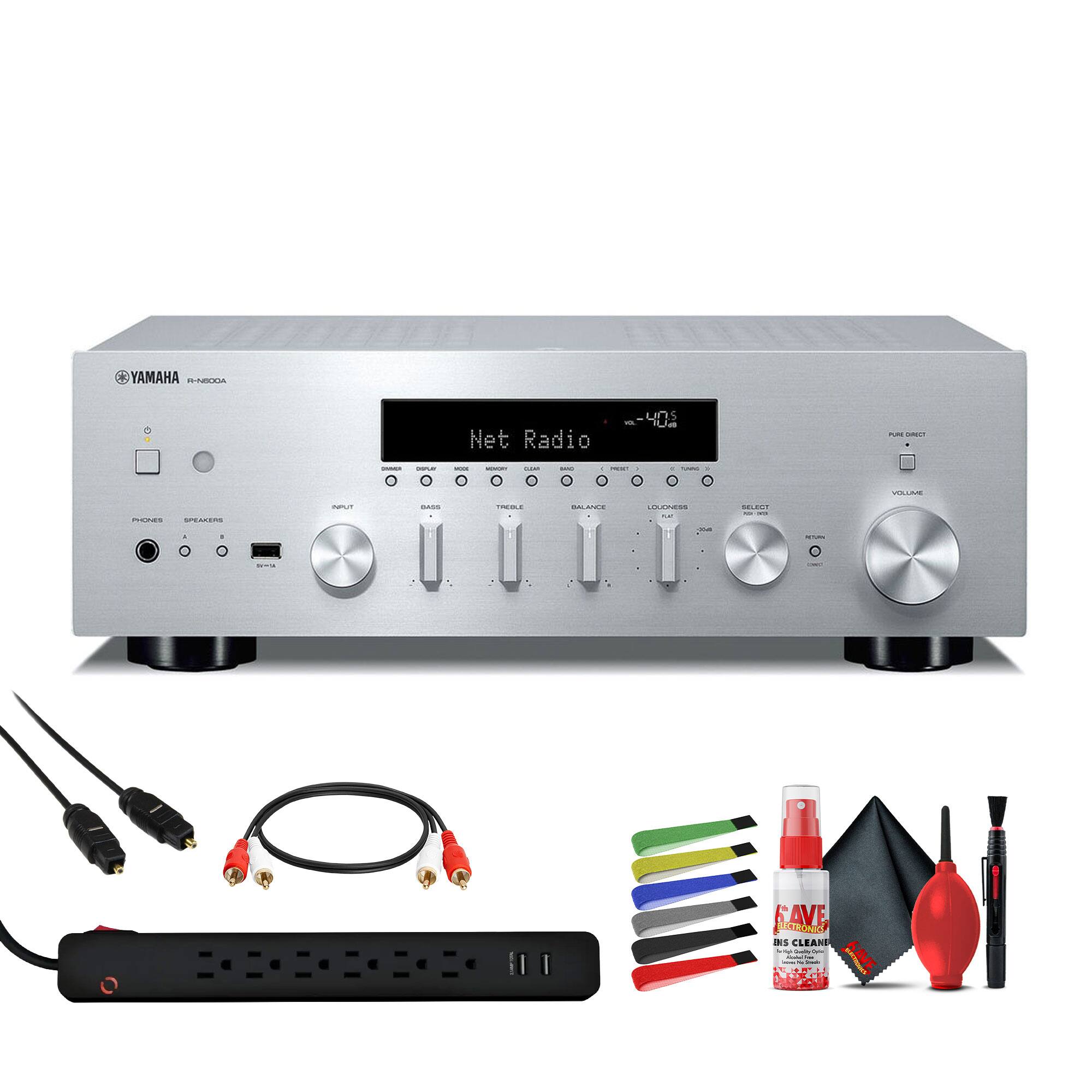 YAMAHA R-N800DA  
Net Radio  
-40.1  
PHONES  
SPEAKERS  
INPUT  
BASS  
TREBLE  
BALANCE  
LOUDNESS  
SELECT  
VOLUME  
PURE DIRECT