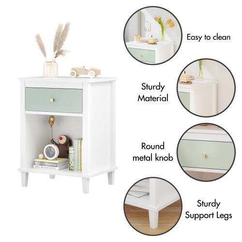 Easy to clean  
Sturdy Material  
Round metal knob  
Sturdy Support Legs