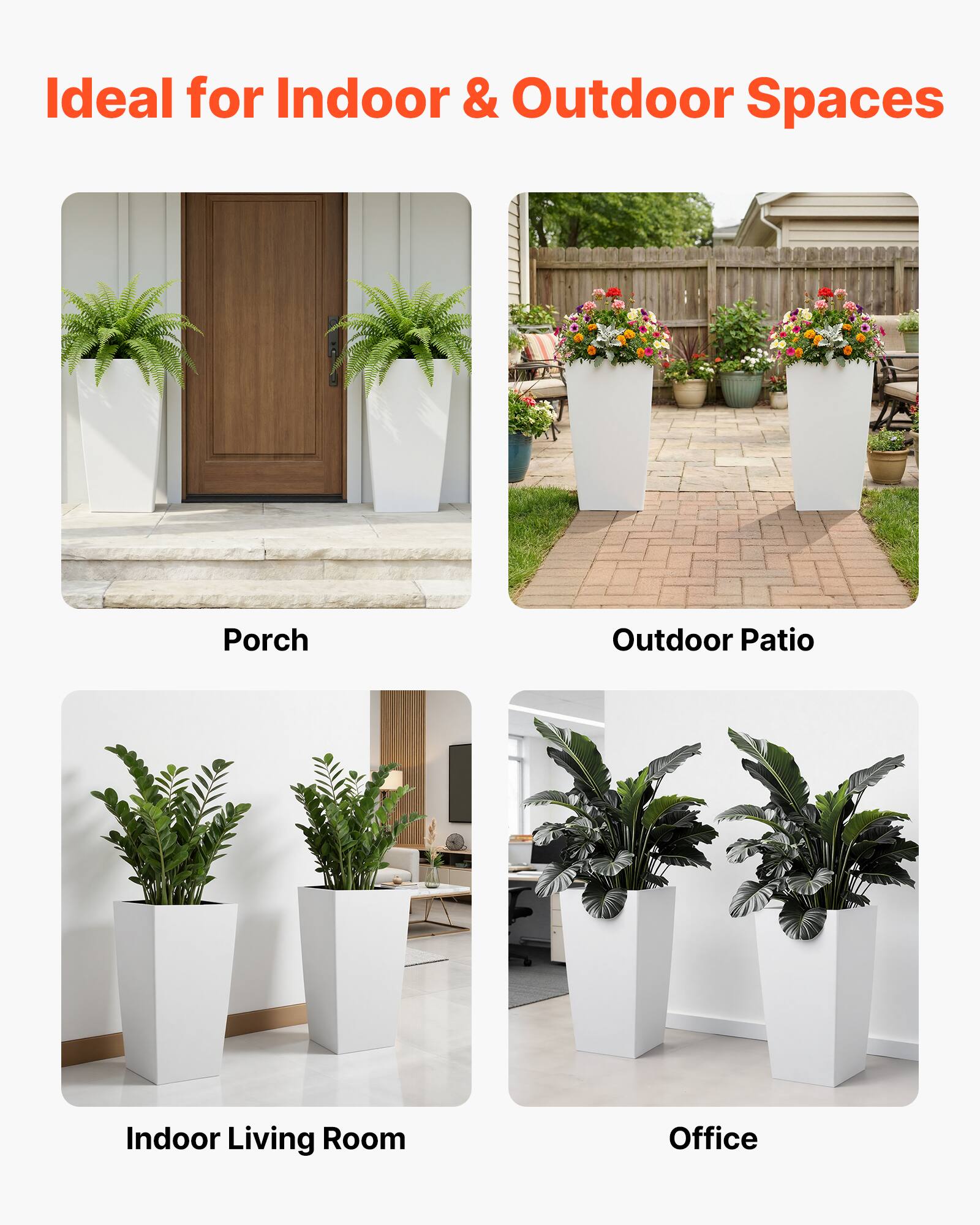 Ideal for Indoor & Outdoor Spaces

- Porch
- Outdoor Patio
- Indoor Living Room
- Office