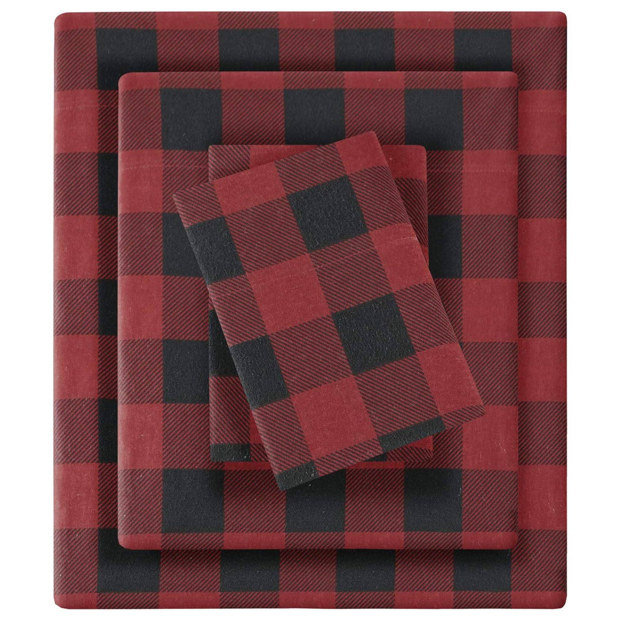 Red/Black Buffalo Check King