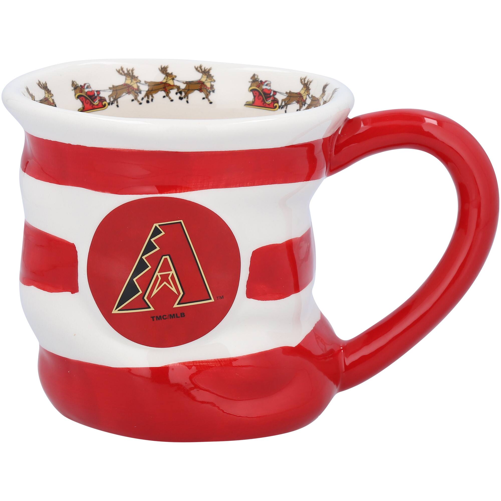 Front. The Memory Company - Arizona Diamondbacks 18oz. Team Holiday Mug - Multicolor.