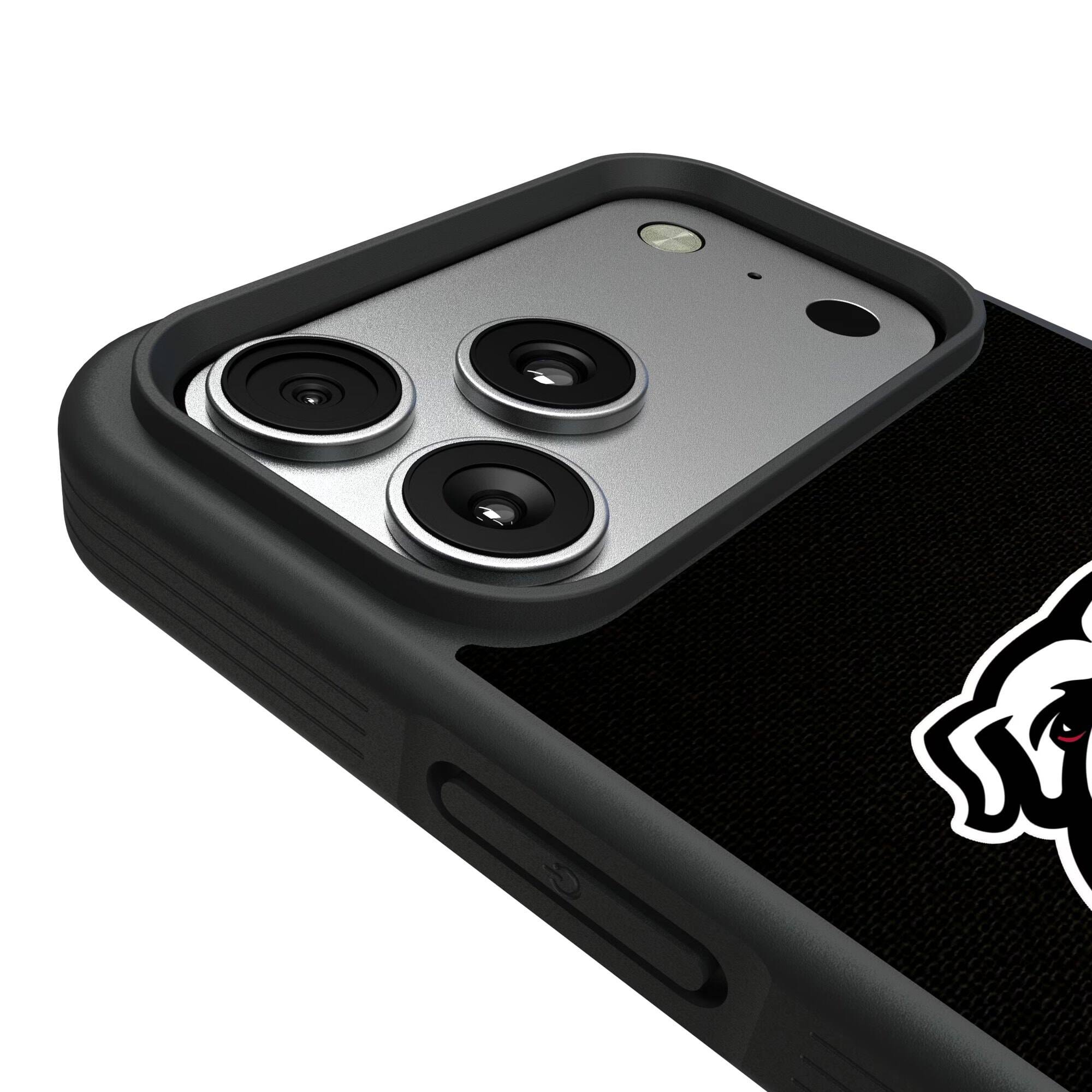 Alt View 2. Keyscaper - Georgia Bulldogs Bump Case with 8.2ft Drop Protection - 15 Plus - Multicolor.