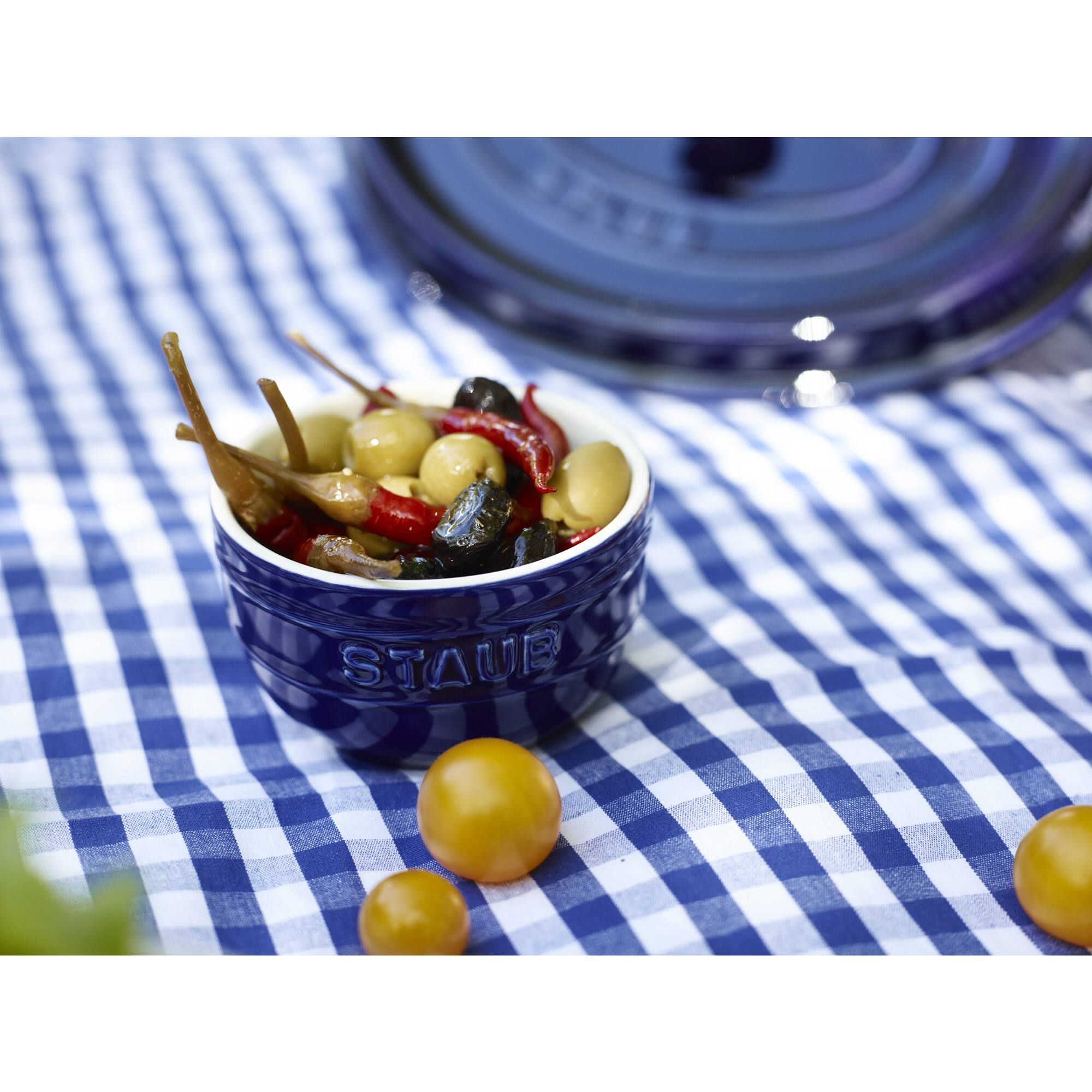 Alt View 2. Staub - Staub Ceramic 2-pc Prep Bowl Set - Dark Blue - Dark Blue.