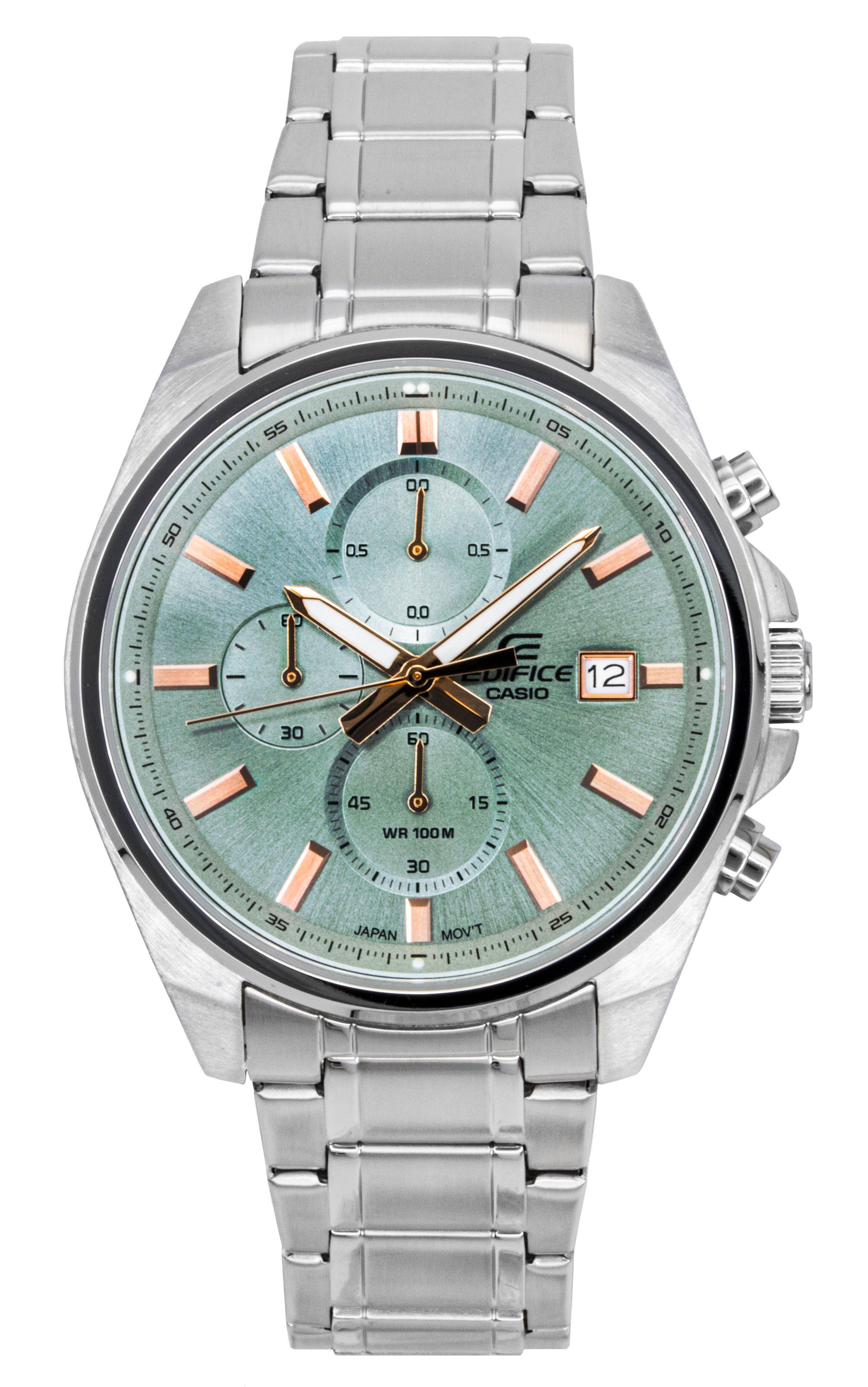 Casio Edifice Analog Standard Chronograph Stainless Steel Green