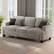 Front. KERDOM - 85'' Wide Chenille 3 Seat Sofa Couch for Living Room, Deep Seat, Upholstered Sectional Convertible Sofa, 900lbs Capacity - Grey.