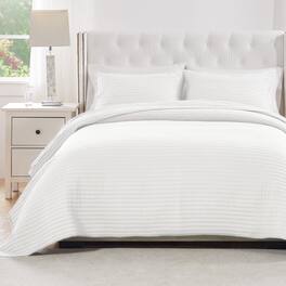 BreeBe - Vineyard Pure Quilt Set 3-Piece Full/Queen - White