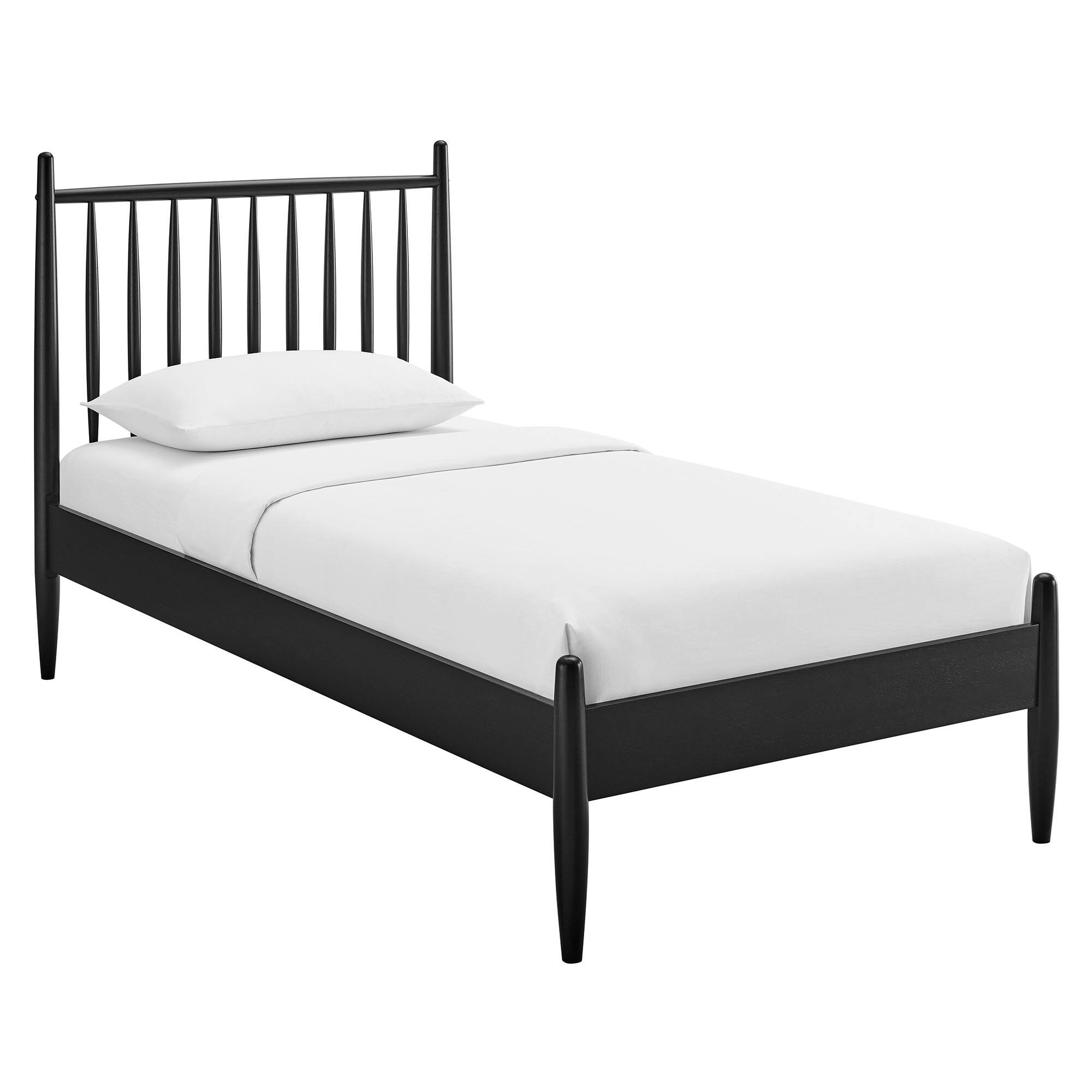 Angle. Modway - Zane Size Spindle Bed by Modway - Black.