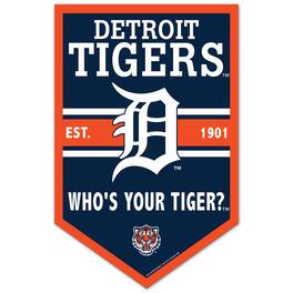 WinCraft - Detroit Tigers 11" x 17" Chevron Wood Sign - Multicolor
