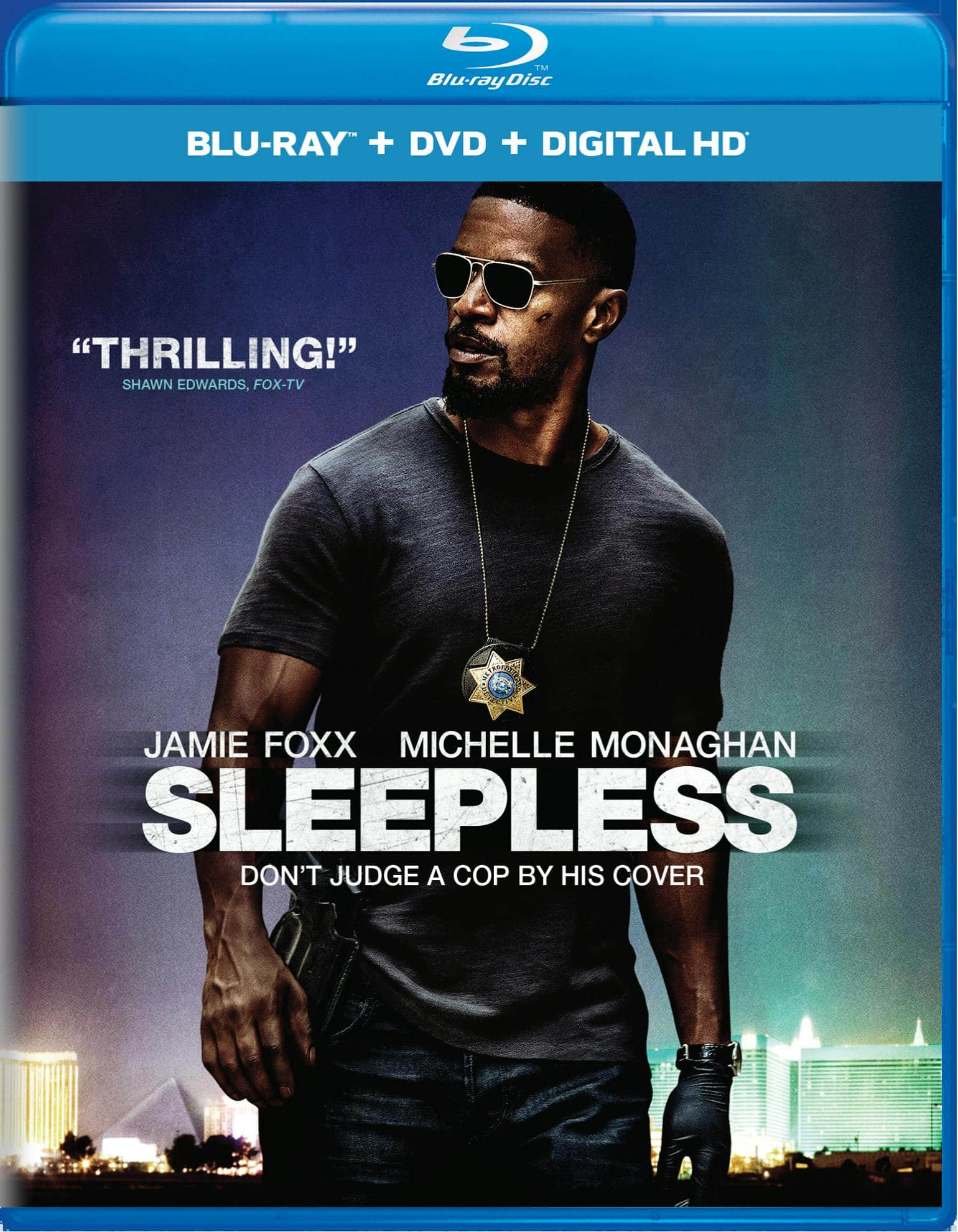 Front. Sleepless (DVD + Digital) [Blu-ray].