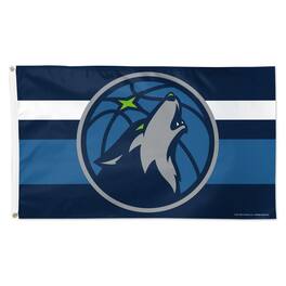 WinCraft - Minnesota Timberwolves 3' x 5' Horizontal Stripe Deluxe Single-Sided Flag - Multicolor