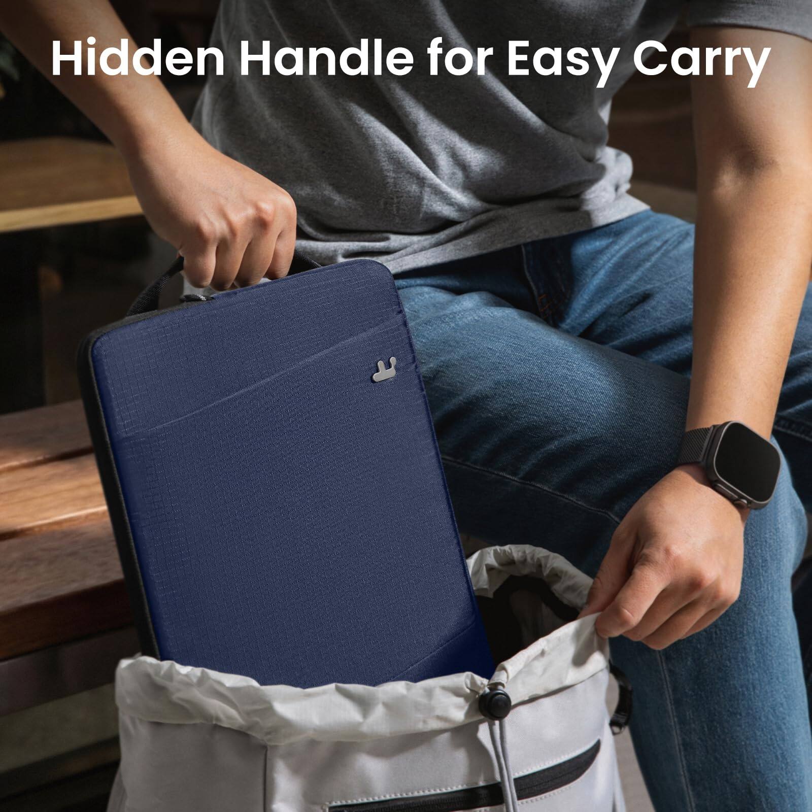 Hidden Handle for Easy Carry