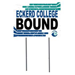 Jardine - Eckerd Tritons 18" x 24" Bound Yard Sign - White