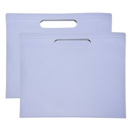 Unique Bargains - 2pcs Leather Folder, 13.3x12.6" Magnetic Leather Document Holder PU Pouch Bag Portfolio Organizer Waterproof - Purple