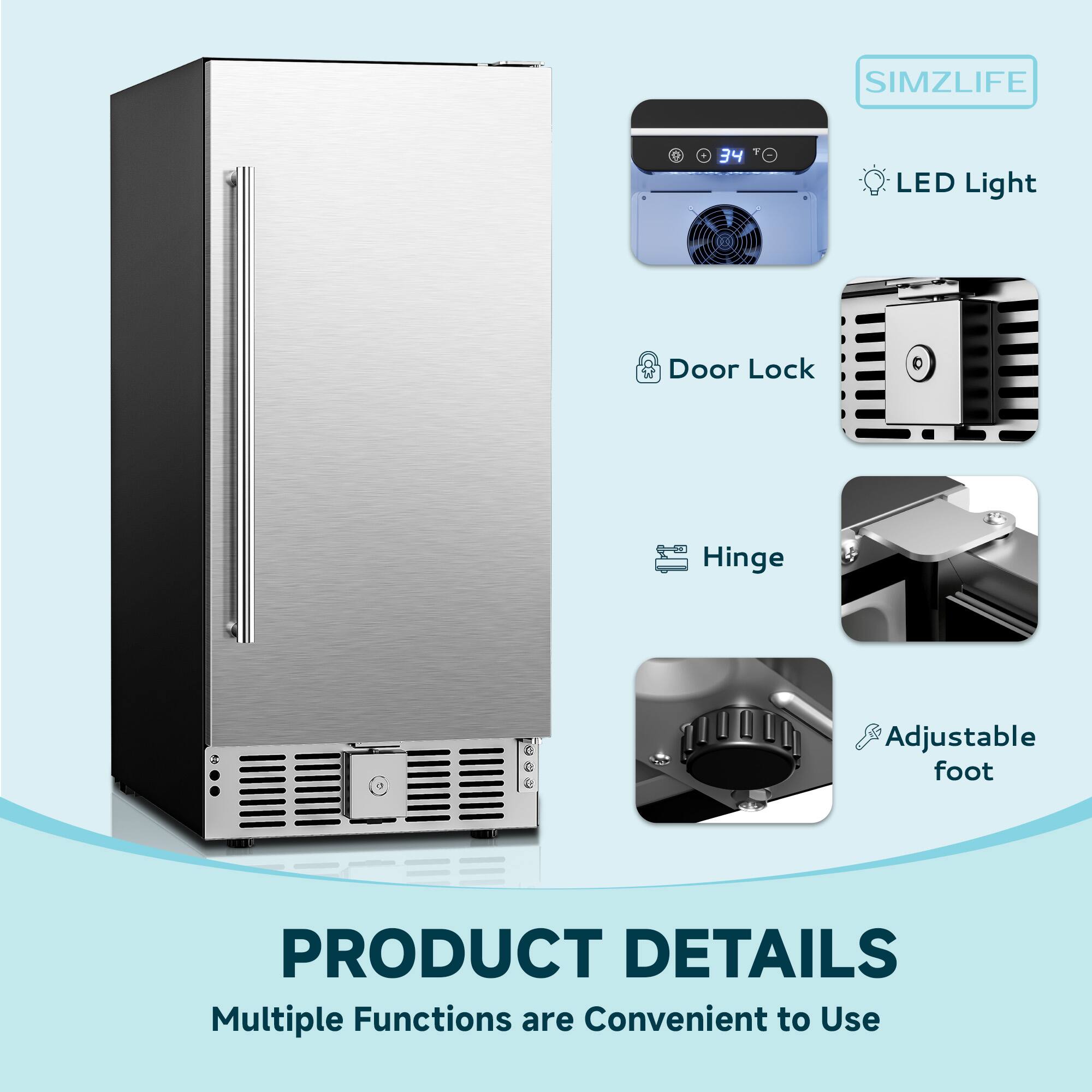 SIMZLIFE

PRODUCT DETAILS
Multiple Functions are Convenient to Use

- LED Light
- Door Lock
- Hinge
- Adjustable foot