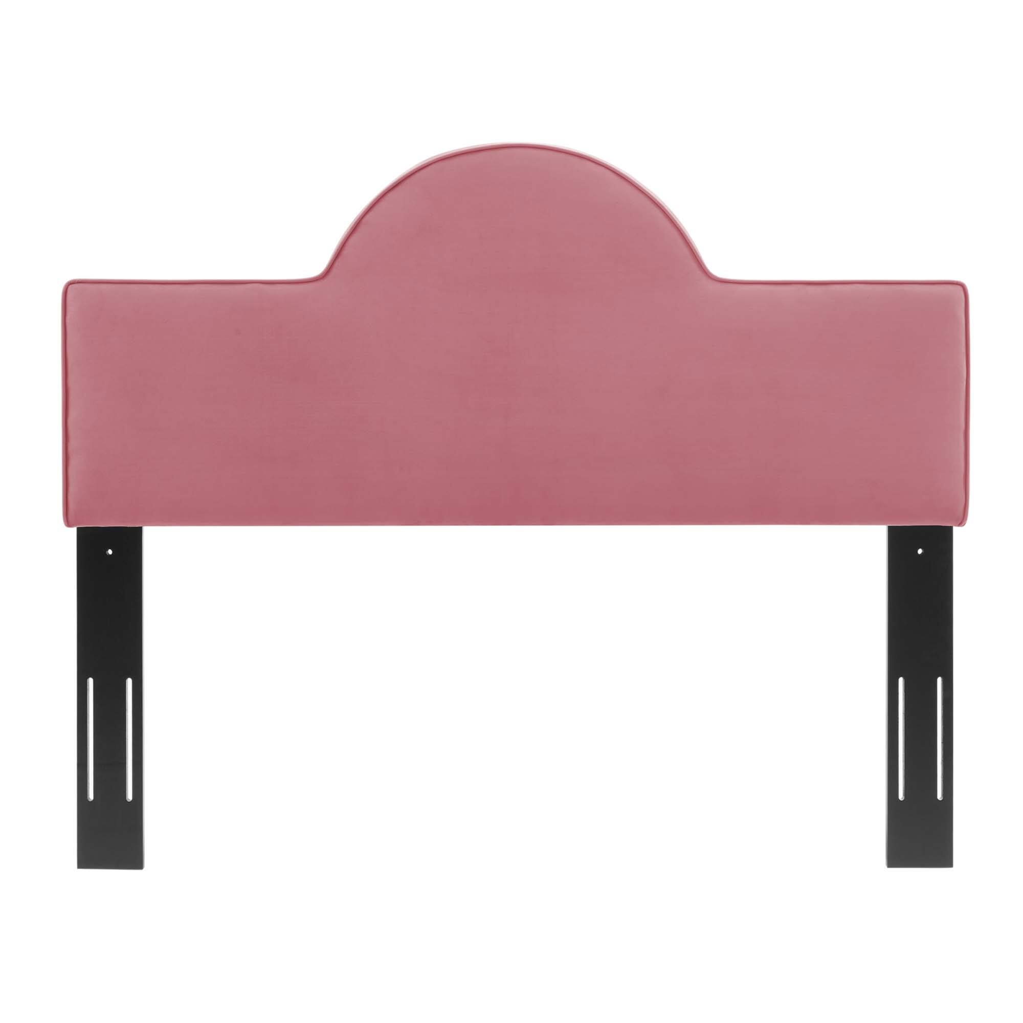 Angle. Modway - Dawn Performance Velvet King/California King Headboard by Modway - Dusty Rose.