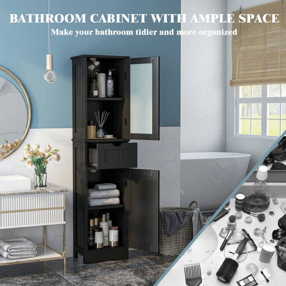 BATHROOM CABINET WITH AMPLE SPACE  
Make your bathroom tidier and more organized