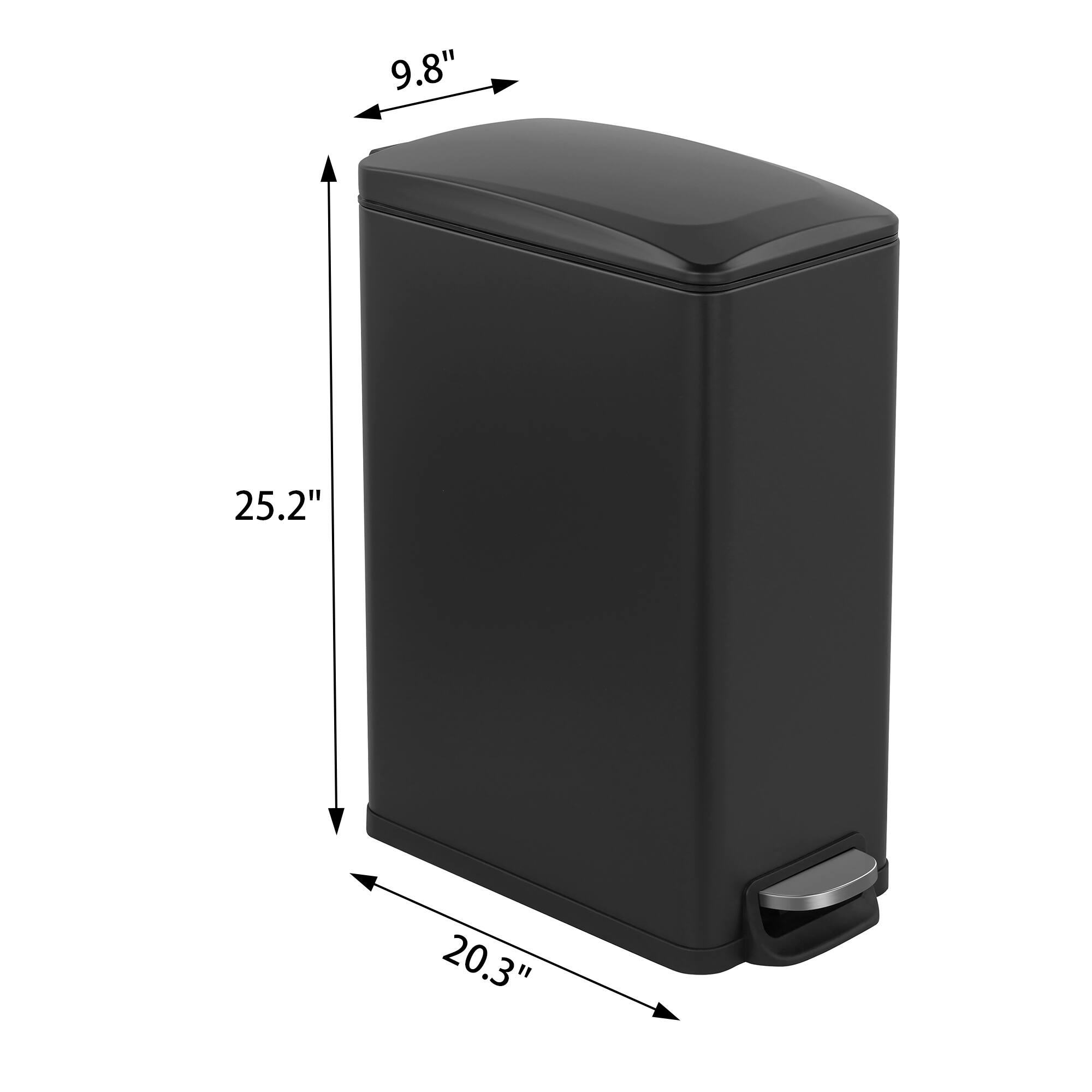 9.8"  
25.2"  
20.3"