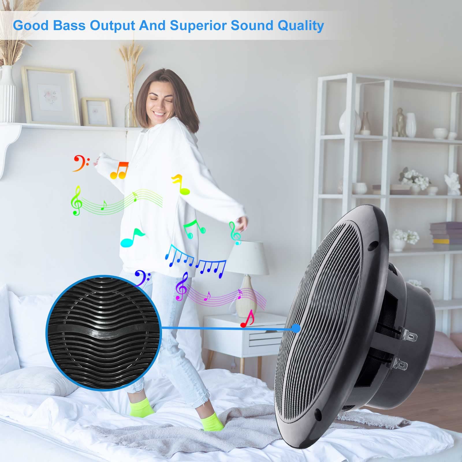 Good Bass Output And Superior Sound Quality