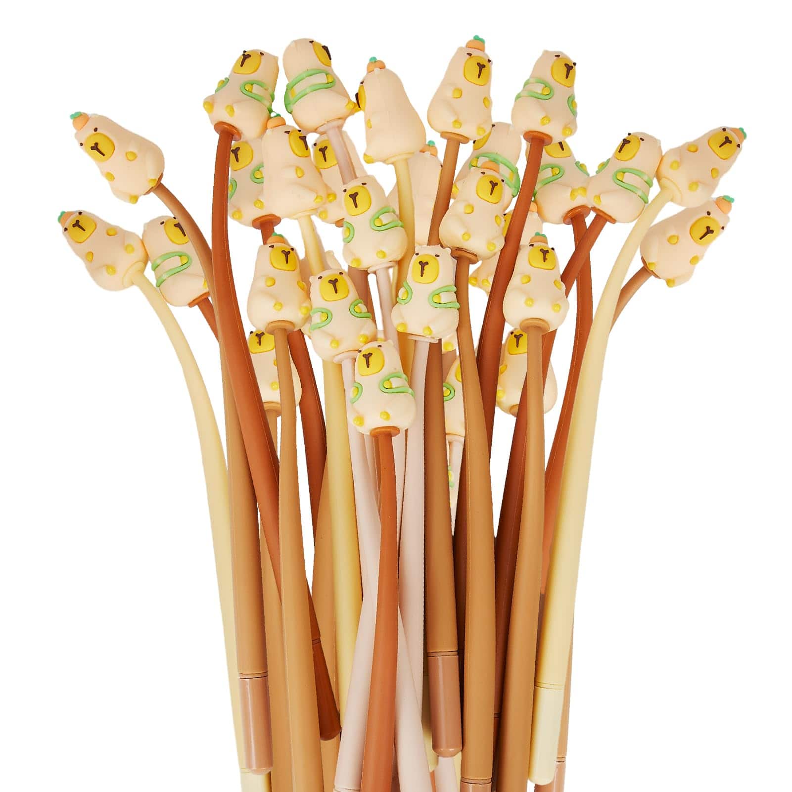 Paradigms Interiors - 20 Capybara Pens Set For Gel Ink Ballpoint School Office Supplies