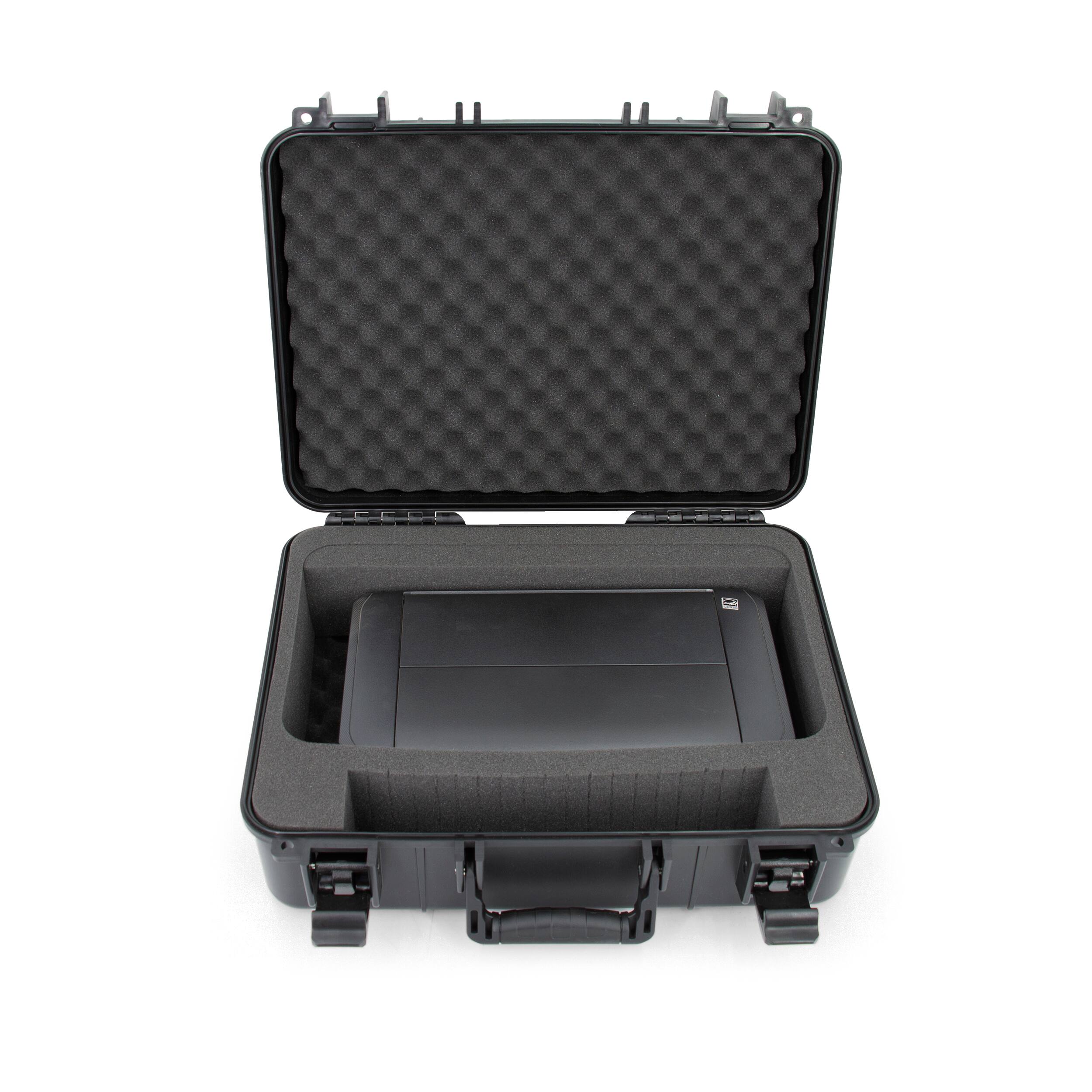 Left. CASEMATIX - Portable Printer Case Fits Canon PIXMA TR160 and TR150 Wireless Portable Inkjet Printers – Hard Storage Carrying Case.