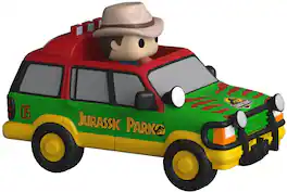 Funko - Bitty POP! Ride: Jurassic Park - Dr. Alan Grant and Jurassic SUV - COLLECTIBLES - Multicolor