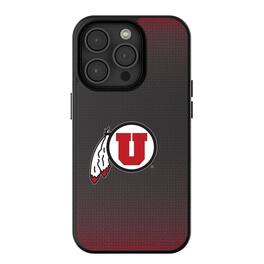 Keyscaper - NCAA - Utah Utes Linen Logo iPhone Magnetic Bump Case - 15 - Black