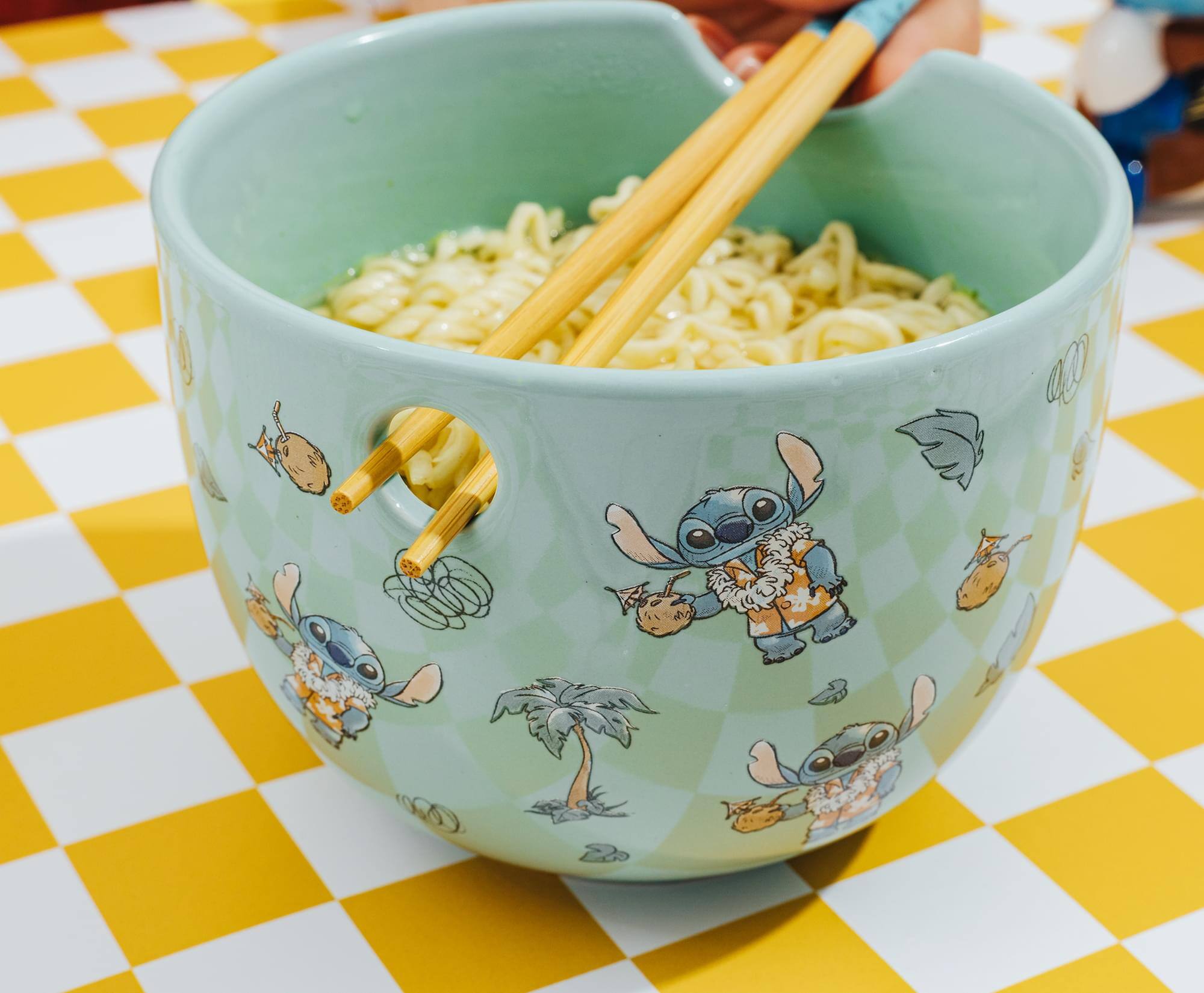 Alt View 5. Silver Buffalo - Disney Lilo & Stitch Hawaiian Icons 20-Ounce Ramen Bowl and Chopstick Set - Multi-Colored.