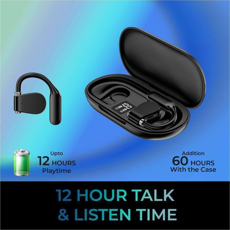 - Up to 12 HOURS Playtime
- Addition 60 HOURS With the Case
- 12 HOUR TALK & LISTEN TIME