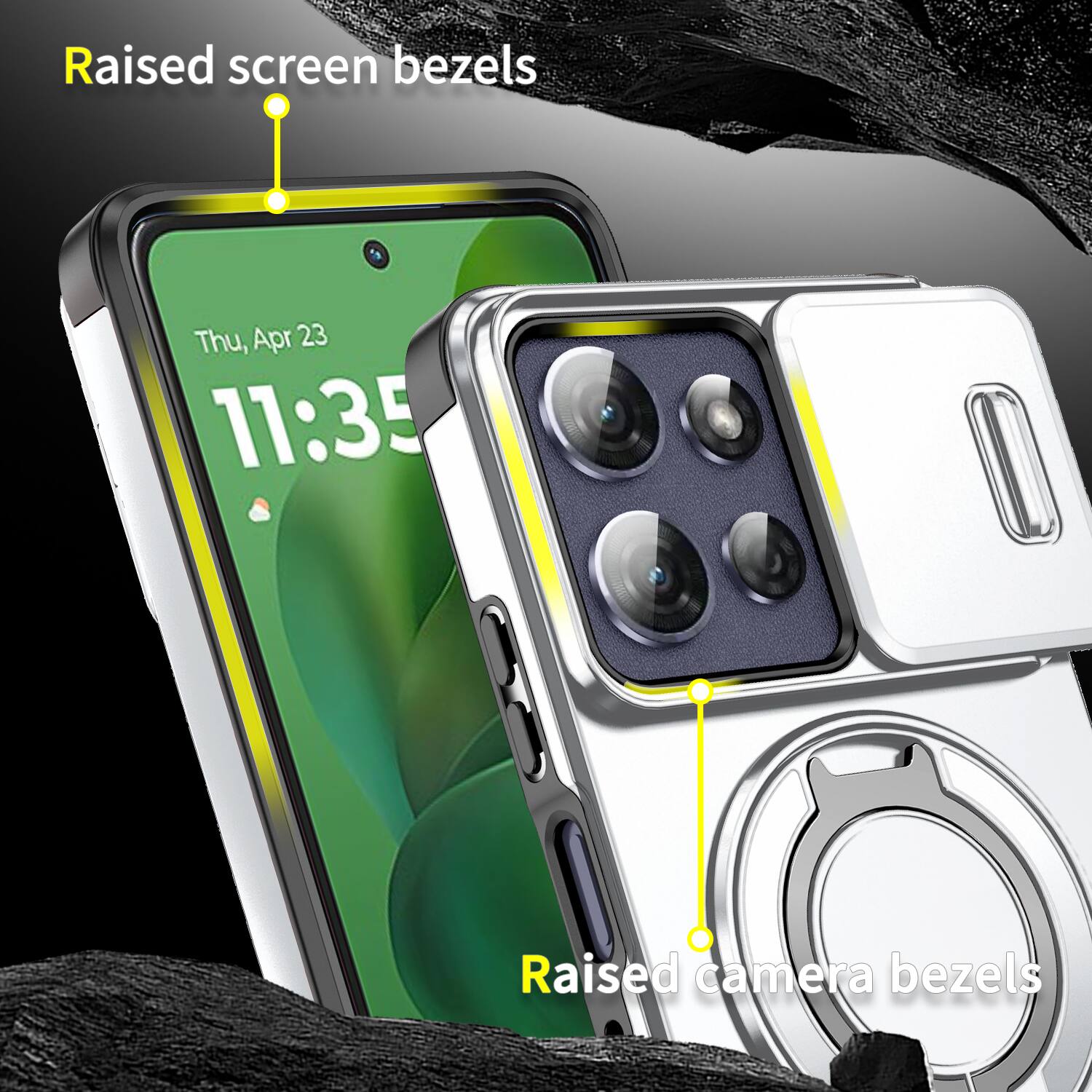 Raised screen bezels  
Thu, Apr 23 11:35  
Raised camera bezels