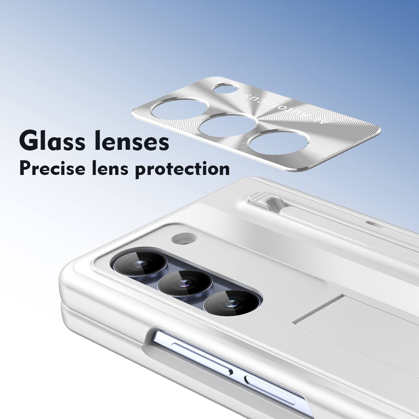 Glass lenses  
Precise lens protection
