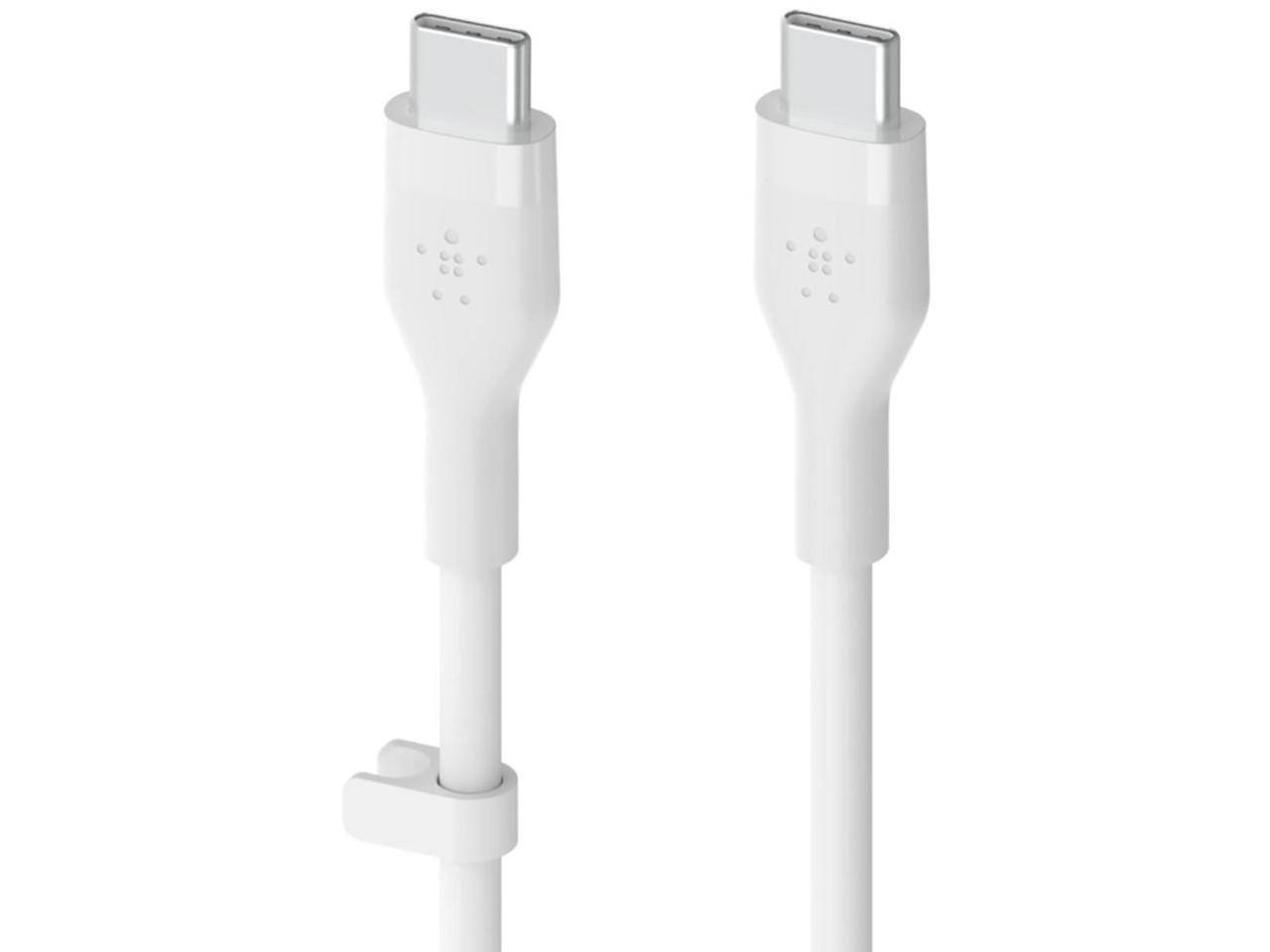Alt View 2. Belkin - Belkin BoostCharge Flex 9.8' 60W USB-C to USB-C Cable, White.