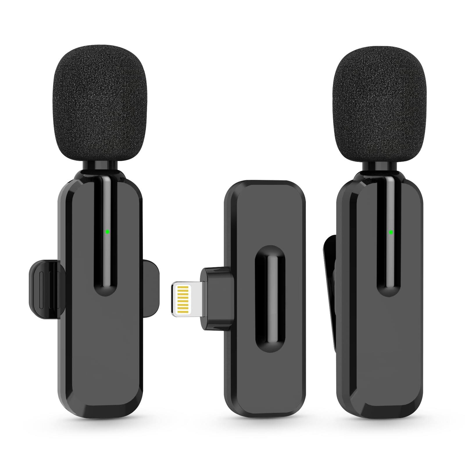 Front. Cedar Assembly - Wireless Mini Microphone For Ipad Lavalier Lapel Phone Mic Audio Video Recording Content Creator Microphones P - Default.
